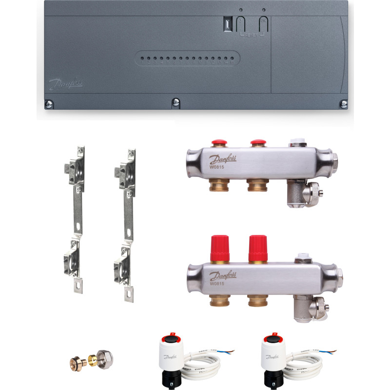 Danfoss Icon2 gulvvarmestyring, trådløs, 2 kredse