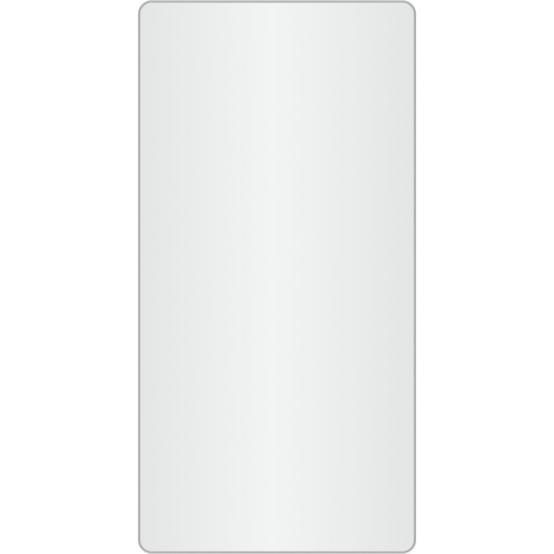 Loevschall Refine Square spejl, 45x90 cm, børstet aluminium