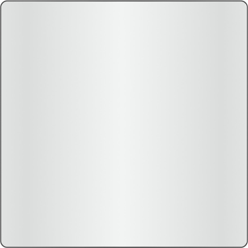 Loevschall Refine spejl med ramme, sort, 80x80 cm