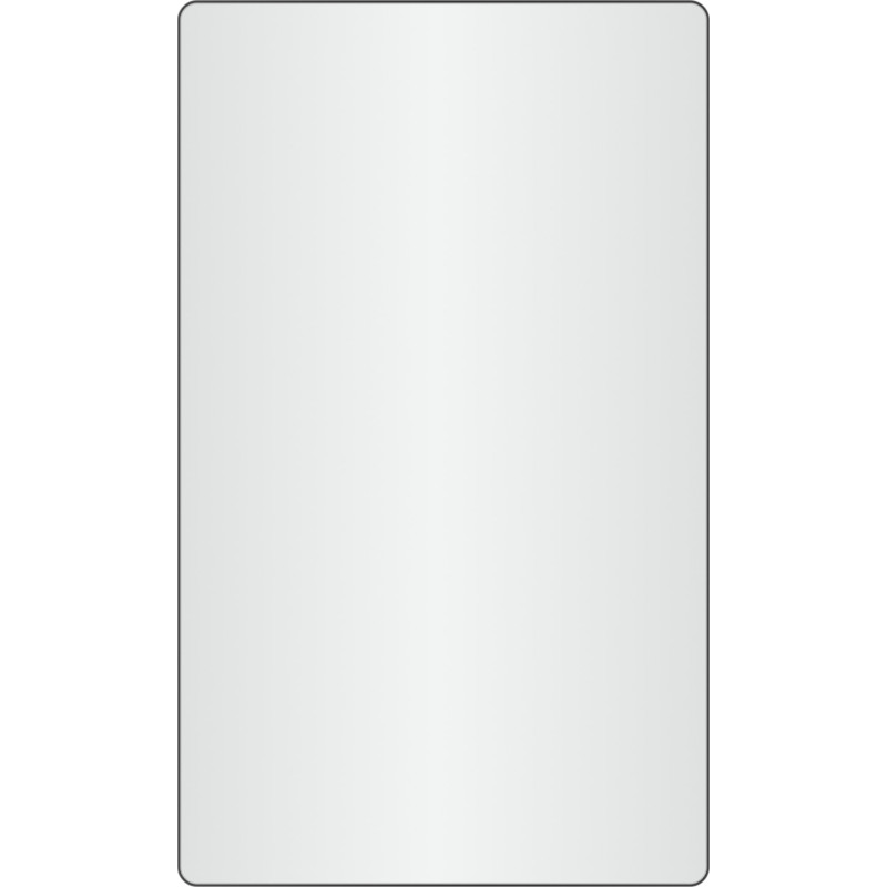 Loevschall Refine Square spejl, 60x100 cm, sort