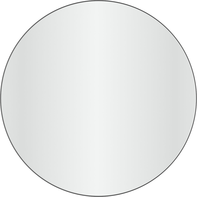 Loevschall Refine Rund spegel, Ø80 cm, svart