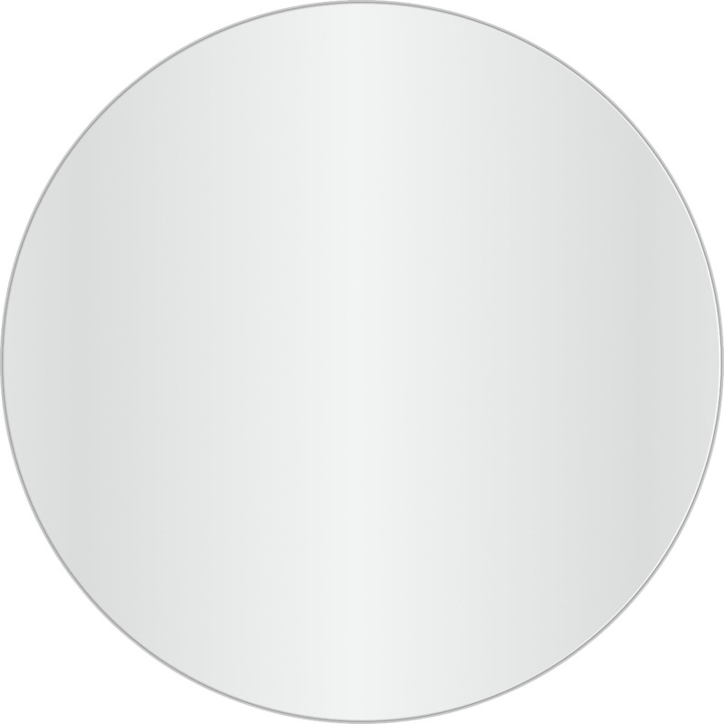 Loevschall Refine Rund spegel, Ø80 cm, borstad aluminium