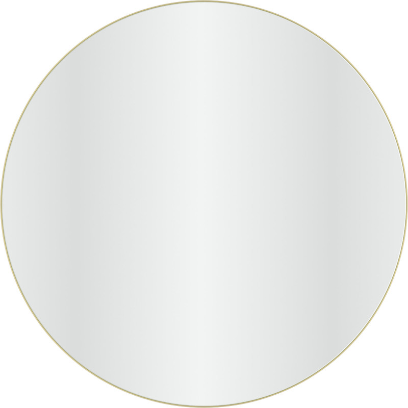 Loevschall Refine Round spejl, Ø100 cm, børstet messing