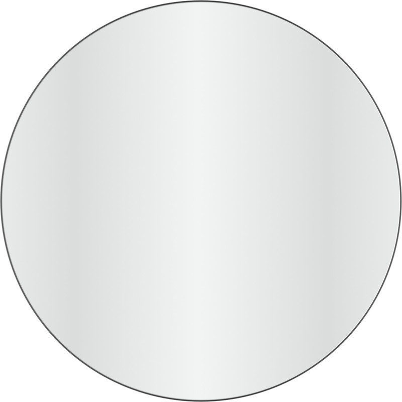 Loevschall Refine Rund spegel, Ø100 cm, svart