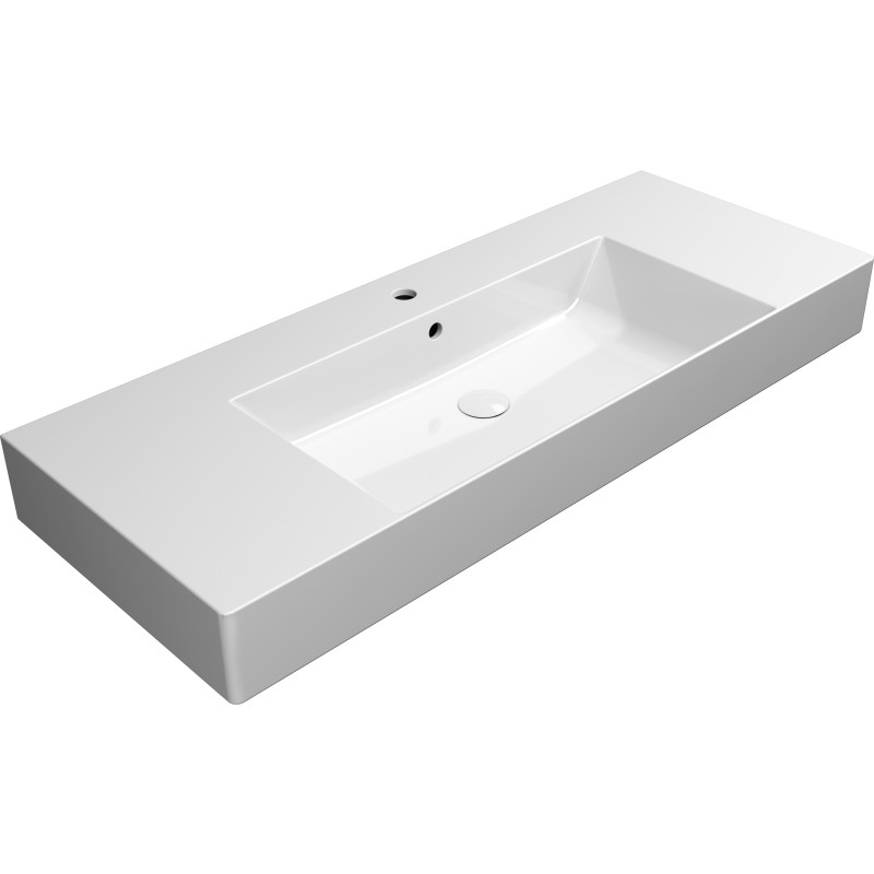GSI Kube X tvättställ, 120x47 cm, vit