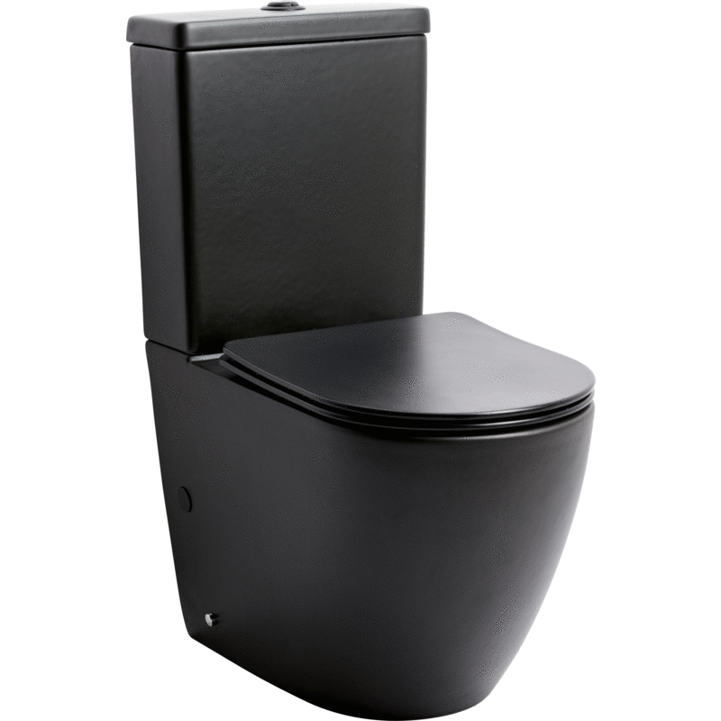 Lavabo Studio toalett, utan spolkant, matt svart