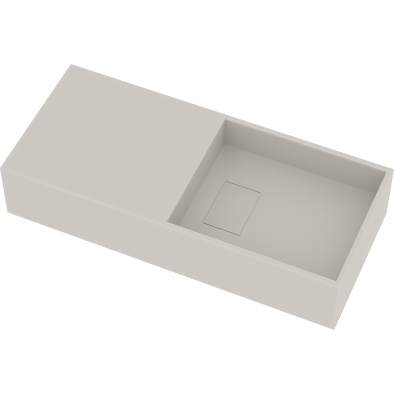 Ideavit SolidPlan-75 håndvask, 75x32,5 cm, mat hvid