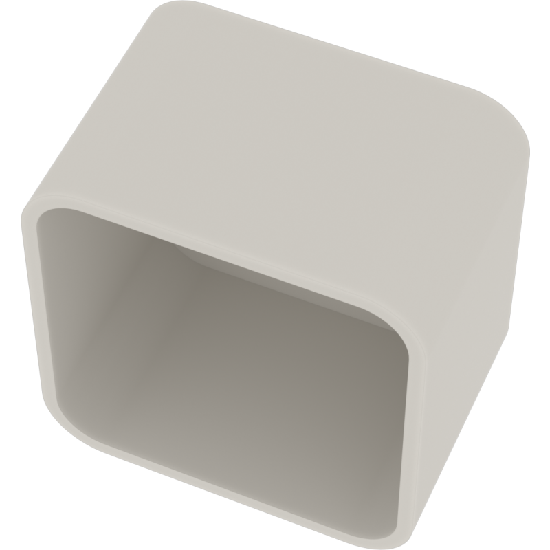 Ideavit SolidTondo hylde, 30x30x20 cm, mat hvid