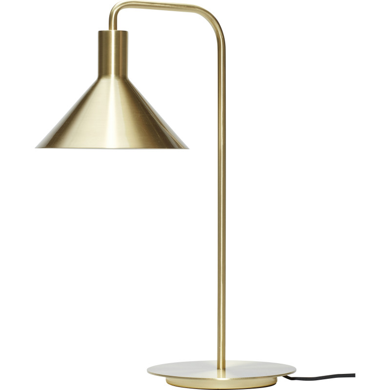 Hübsch solo bordlampe messingfarve