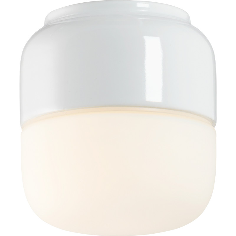 Ohm 100/110 loftlampe / væglampe, hvid/mat opal