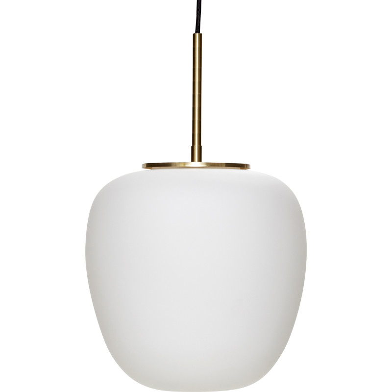 Muse pendellampe Ø25 opal/messing – Hübsch - Stue - Metal