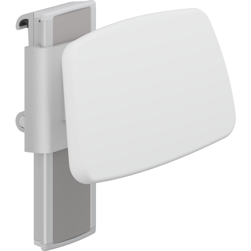 Pressalit Care Plus ryglæn, justerbart, 38,5x20,9 cm, hvid