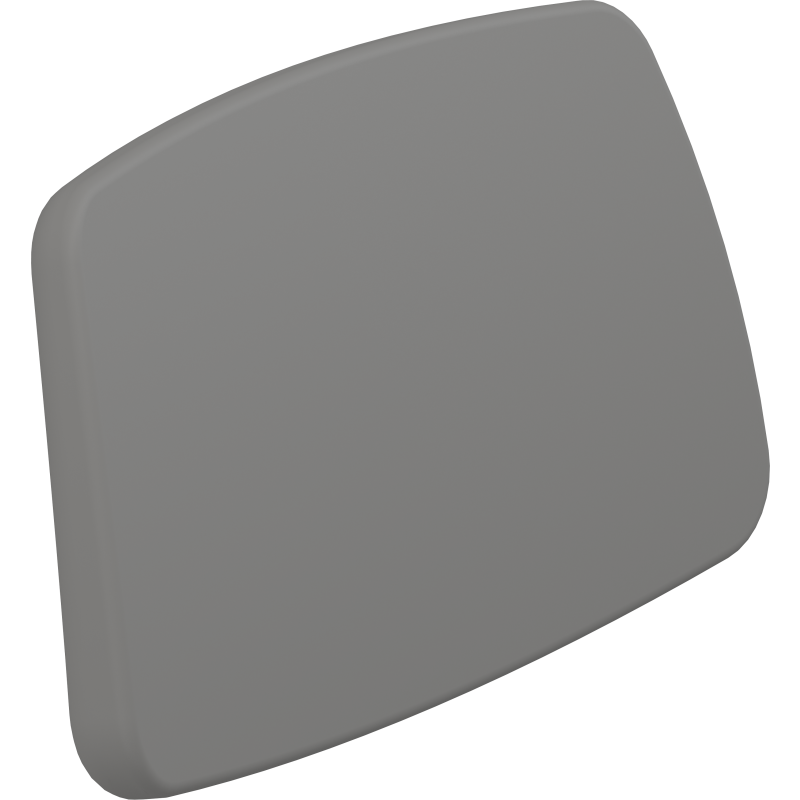 Pressalit Care Plus ryggstöd, 38,5x20,9 cm, grå