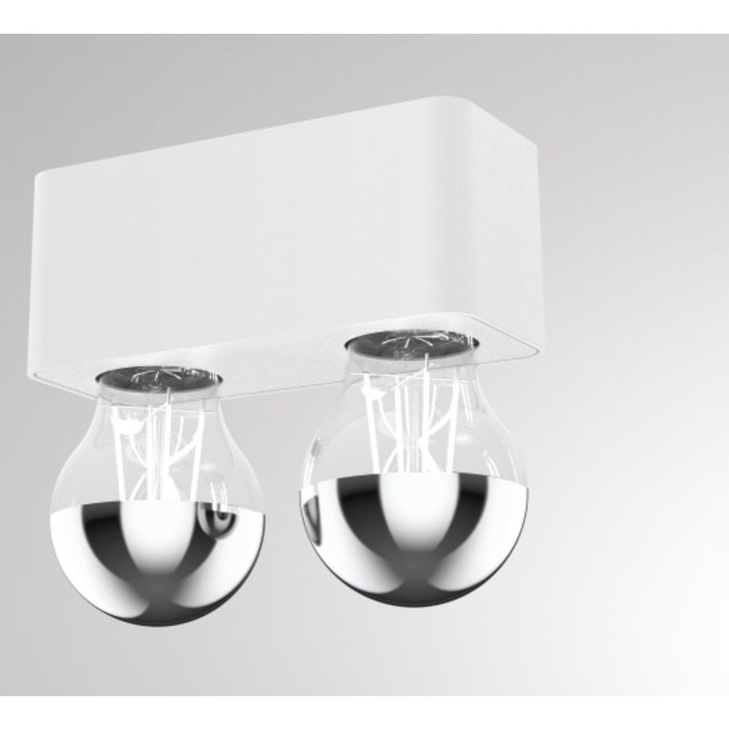 Tupaq SD v&auml;gg-/taklampa vit/vit E27 exkl. ljusk&auml;lla 7W led