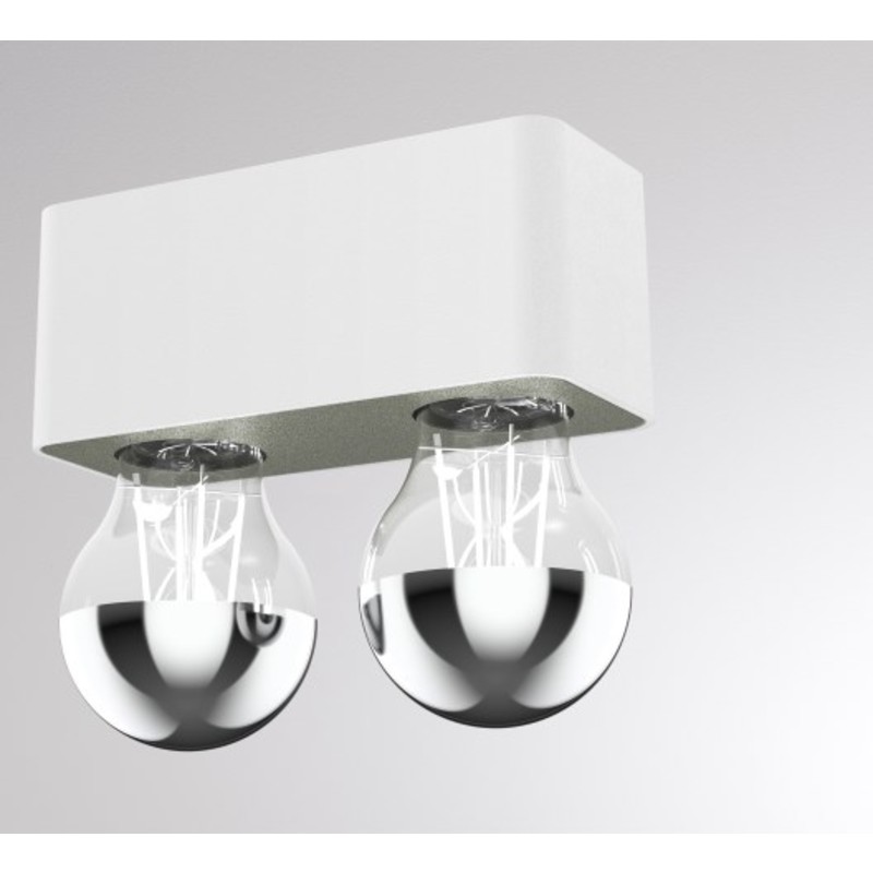 Tupaq SD v&auml;gg-/taklampa vit/gr&ouml;n E27 exkl. ljusk&auml;lla 7W led