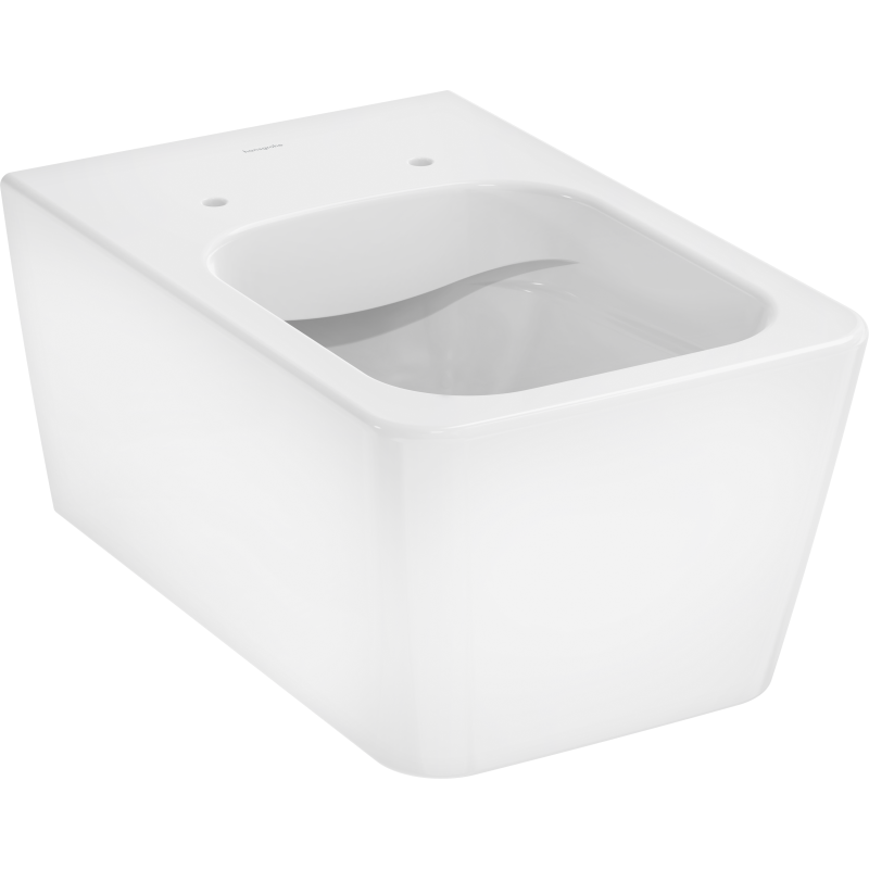 Hansgrohe EluPura Q 540 v&auml;ggh&auml;ngd toalett, utan spolkant, vit