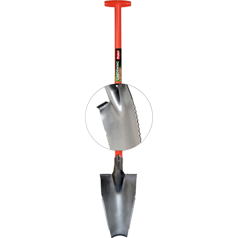 Polet trærodsspade m. fiber skaft