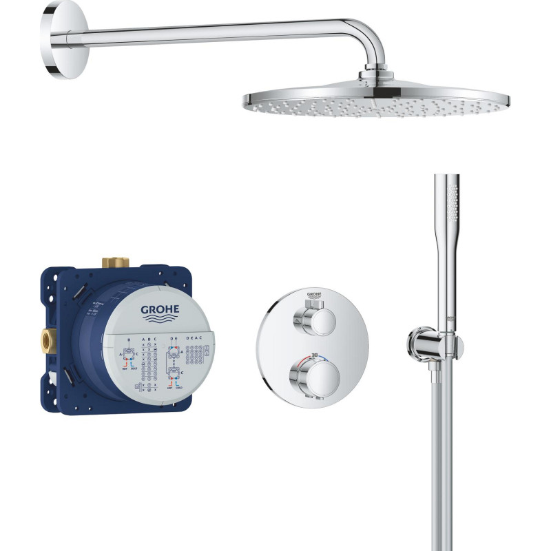 Grohe Precision Vitalio duschset, vattenbesparande, krom