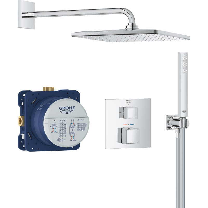 Grohe Precision Cube Vitalio duschset, vattenbesparande, krom