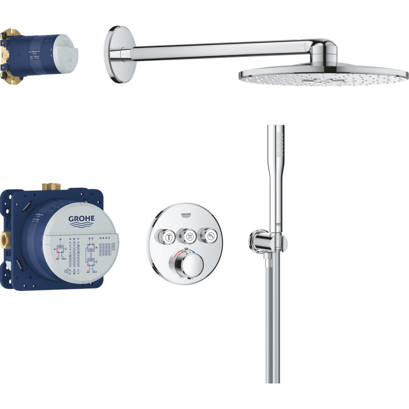 Grohe Precision SmartControl Vitalio duschset, vattenbesparande, krom