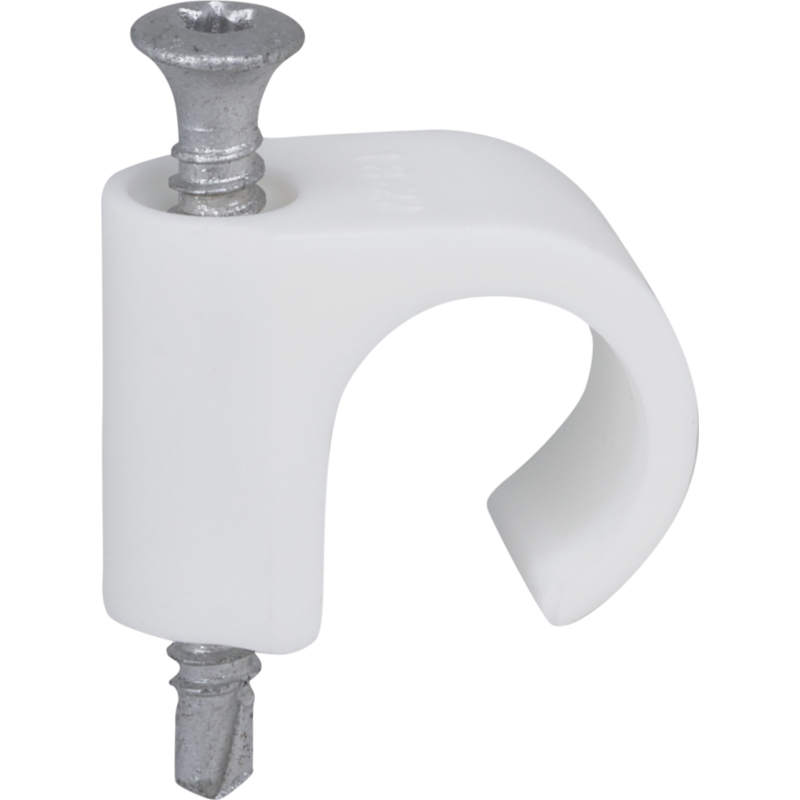 50 stk Drillclips 18-22 mm rund, TX20, hvid