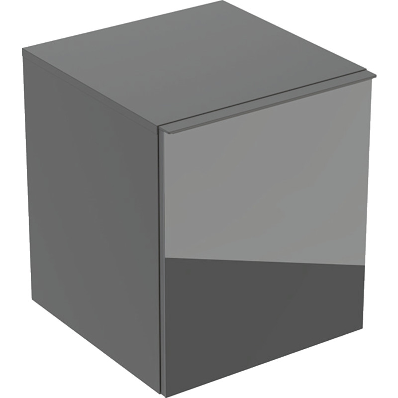 Geberit Acanto sideskab, 45,2x47,5 cm, grå glas