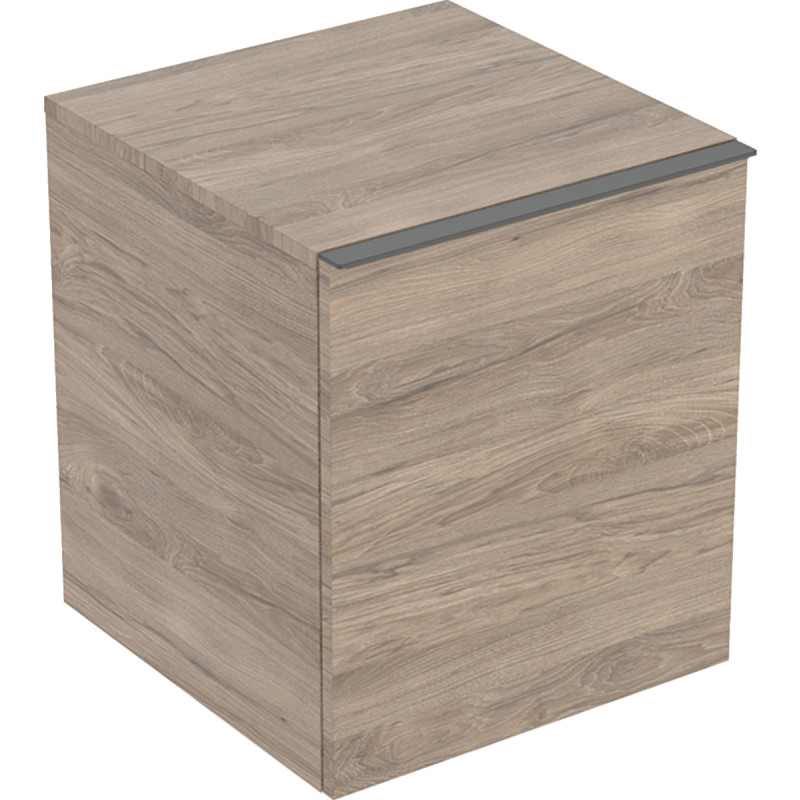 Geberit Acanto sidoskåp, 45,2x47,5 cm, valnöt