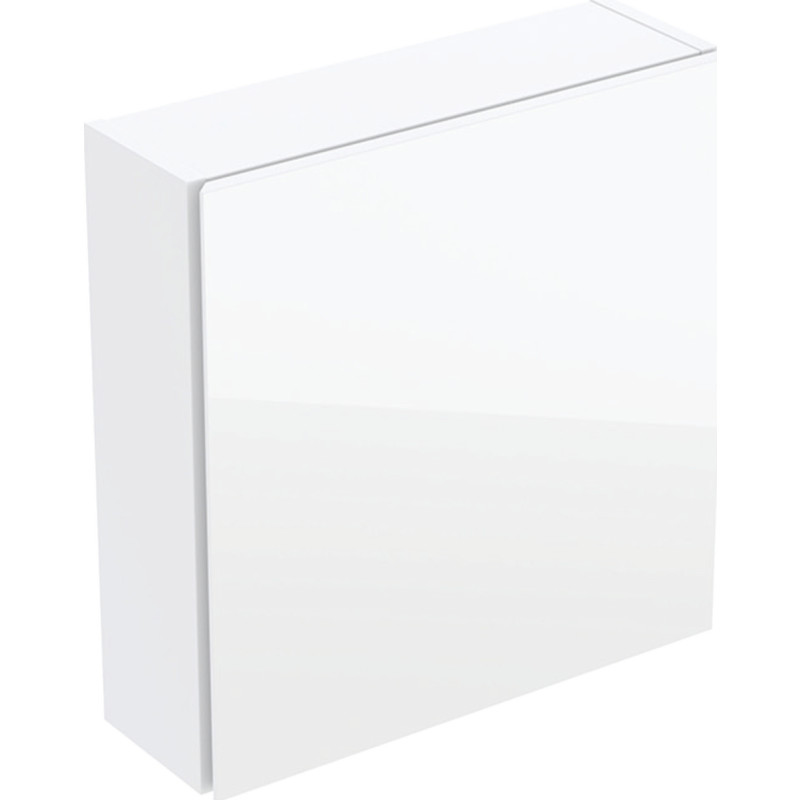 Geberit Acanto väggskåp, 45x15 cm, vitt glas