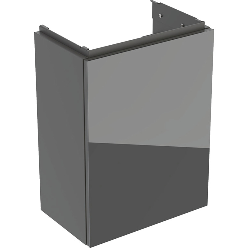 Geberit Acanto underskab, 39,2x24,6 cm, grå glas