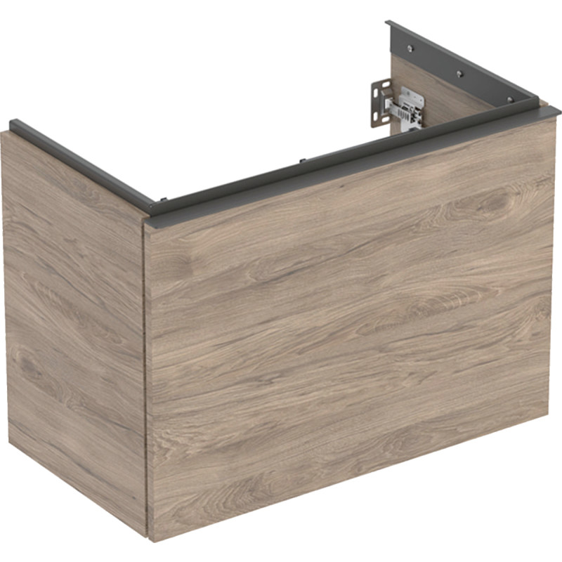 Geberit Acanto tvättställsunderskåp, 74x41,5 cm, valnöt