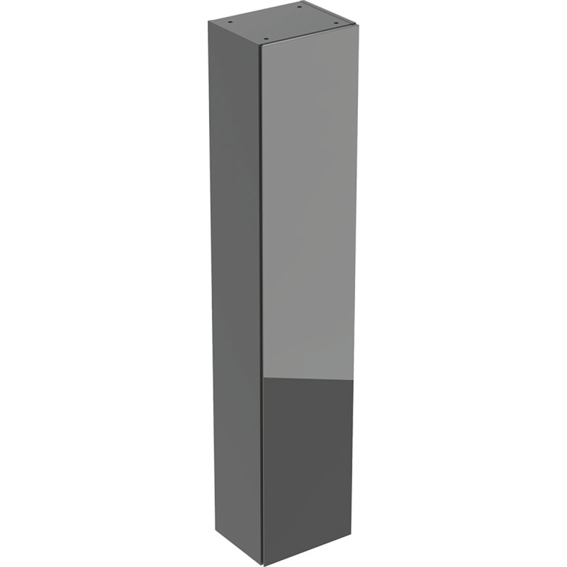 Geberit Acanto högskåp, 36x180 cm, grått glas