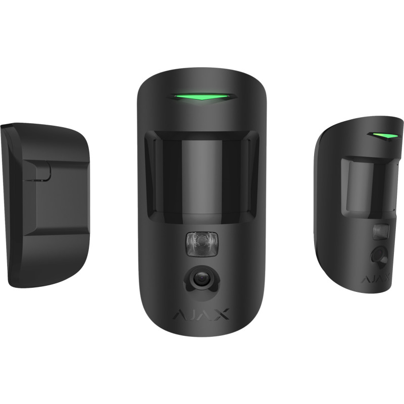Ajax MotionCam (PhOD), Væg, Indendørs, Sort, AES, Android, iOS, IP50