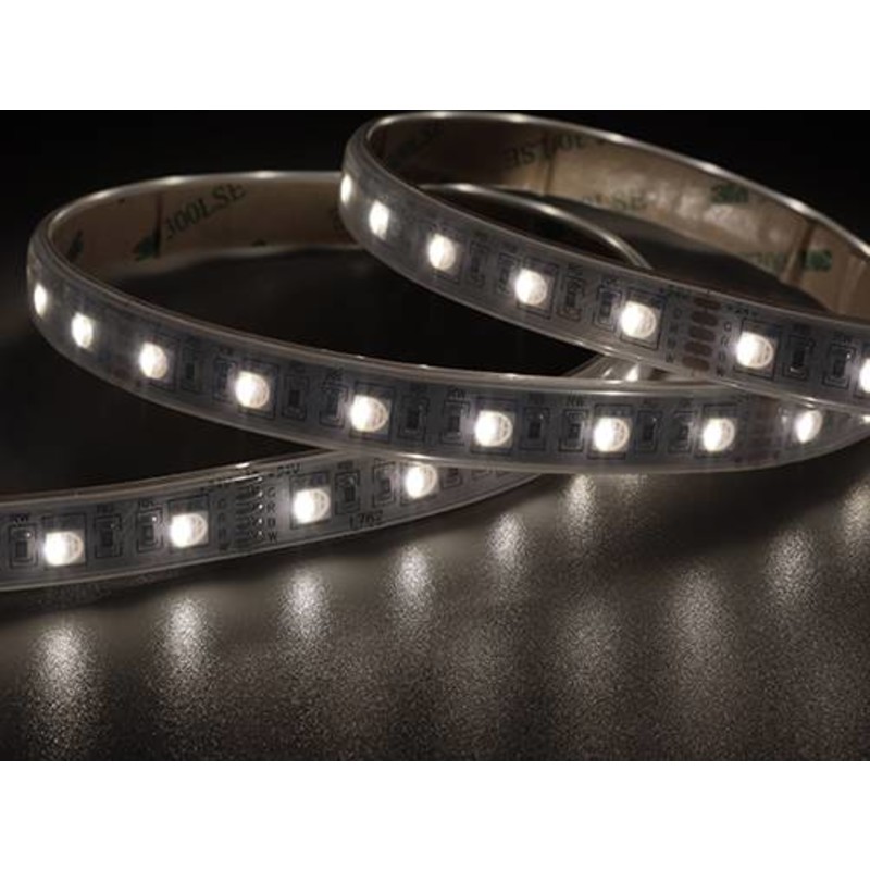 Ansell Lighting E-Cell udendørs LED strip, farvet + hvidt lys, 4000K, 315lm, 10 meter