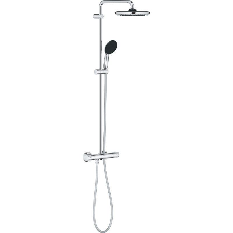 Grohe Vitalio Start System 250 Brusesystem med termostat til vægmontering - Krom
