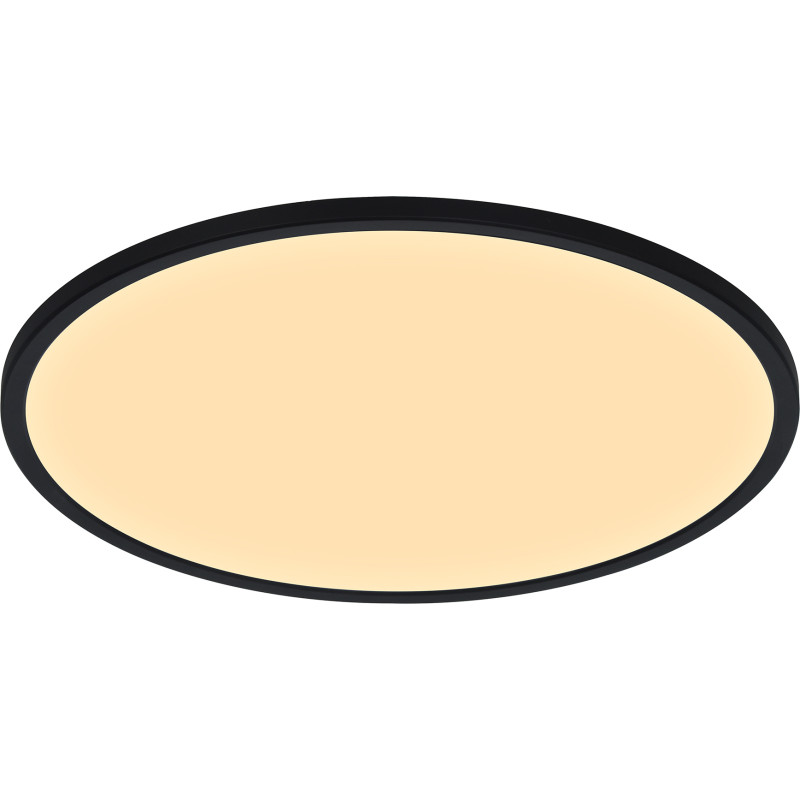 Nordlux Oja plafond, 3-stegs-d&auml;mpning, 2700K, svart, &Oslash;60 cm
