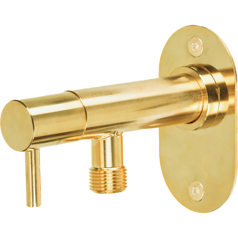 Frostline Eqi Wall utomhuskran, för 150-350 cm vägg, mässing
