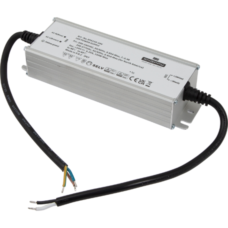 Ansell Lighting LED driver för utomhusbruk, 24V, 150W