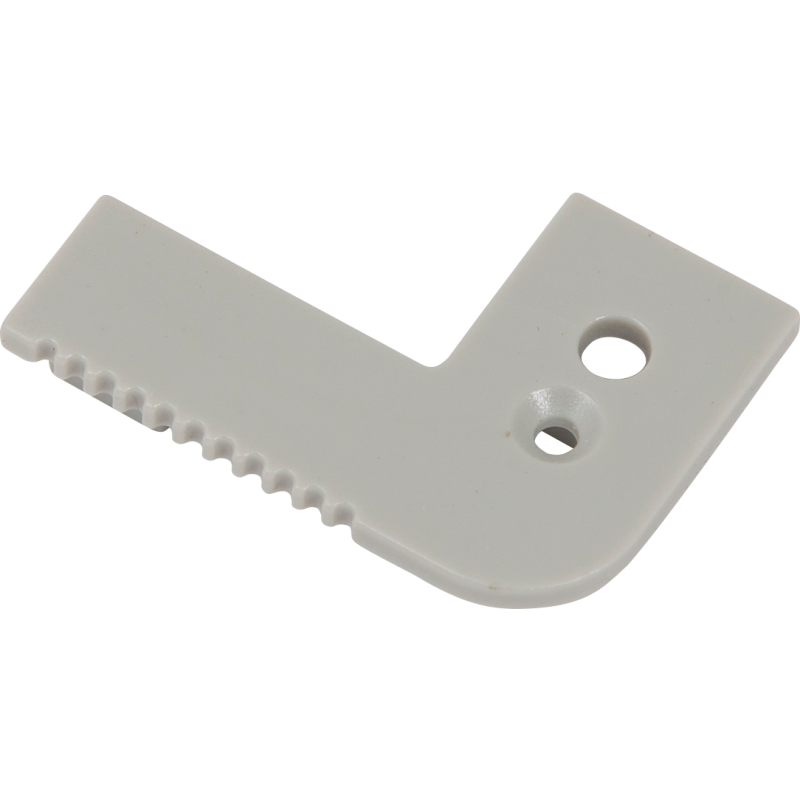 Ansell Lighting ändstycke, trappkant, med hål, 26,3x68 mm, aluminium
