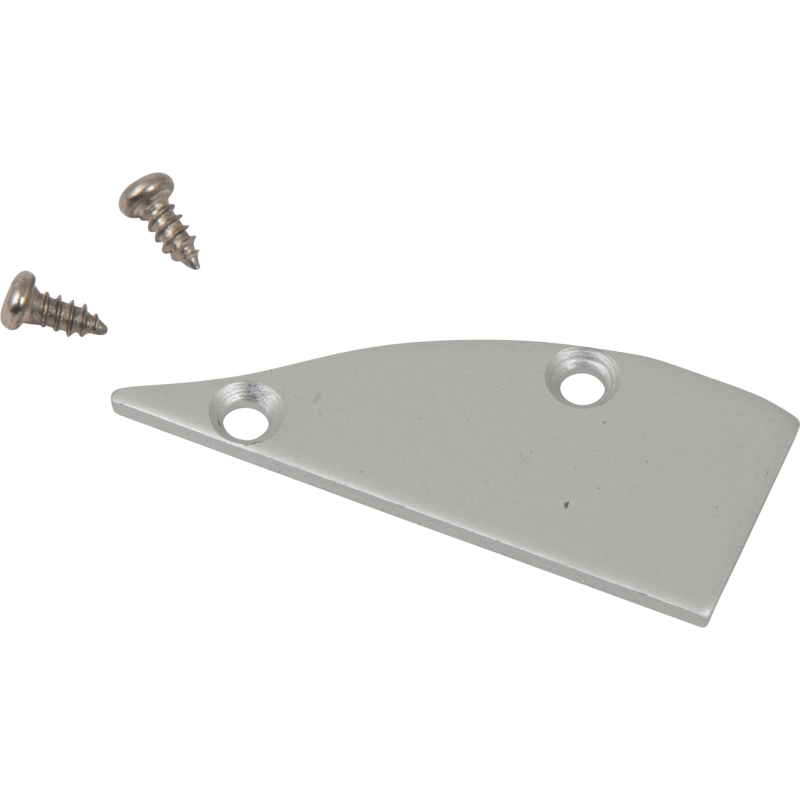 Ansell Lighting endestykke, uden hul, 8x17,1 mm, aluminium