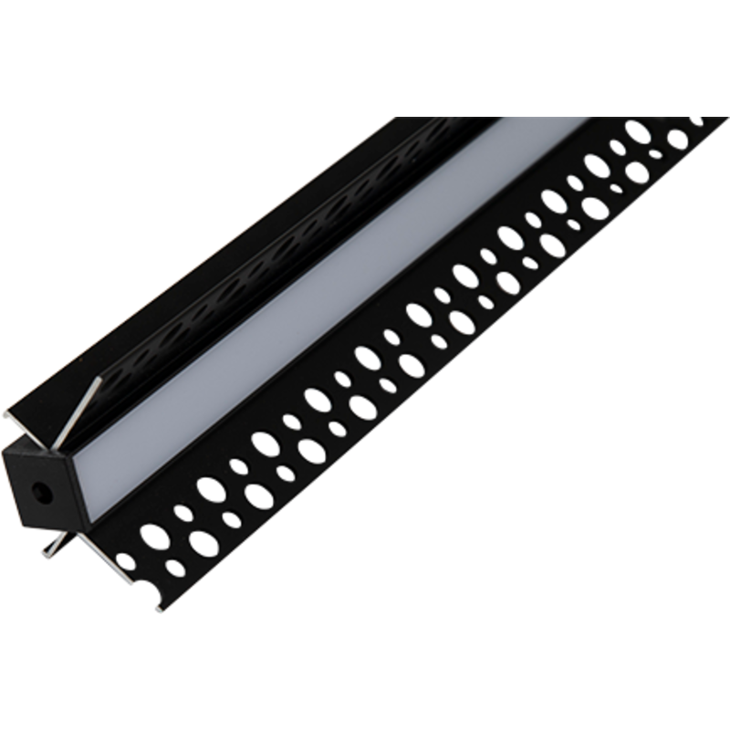 Ansell Lighting LED skinne, indspartling, 26,5x46,5 mm, 2 meter, sort