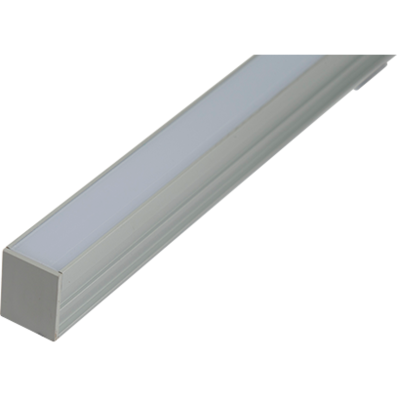 Ansell Lighting LED skinne, indbyg, 26x21,3 mm, 2 meter, aluminium