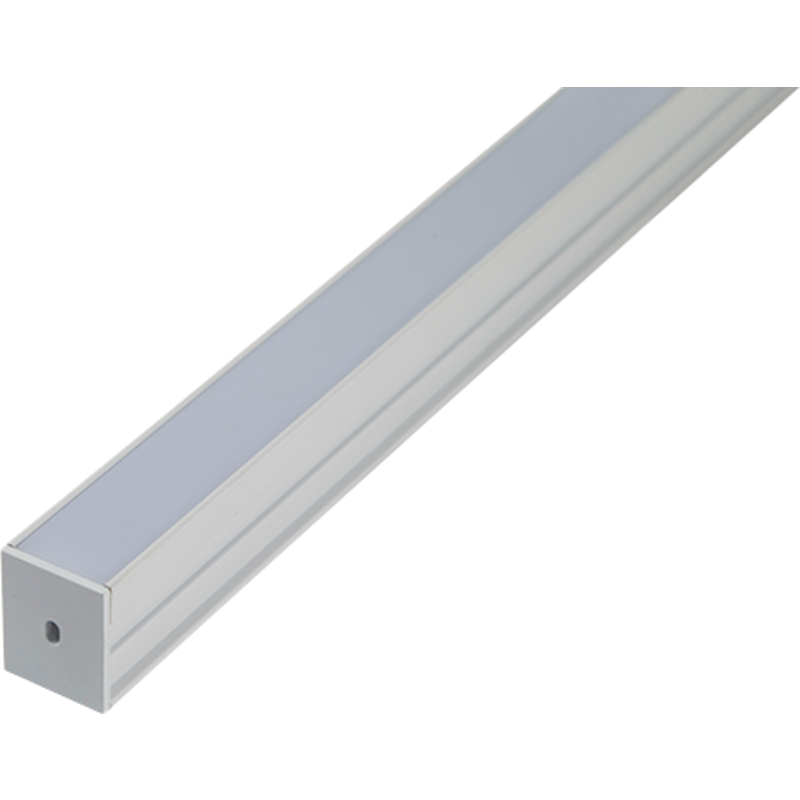 Ansell Lighting LED skinne, indbyg, 26x21,3 mm, 2 meter, hvid