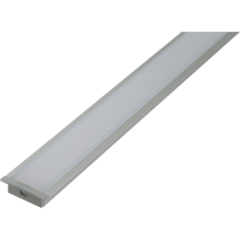 Ansell Lighting LED skinne, indbyg, 9,7x30,6 mm, 2 meter, aluminium