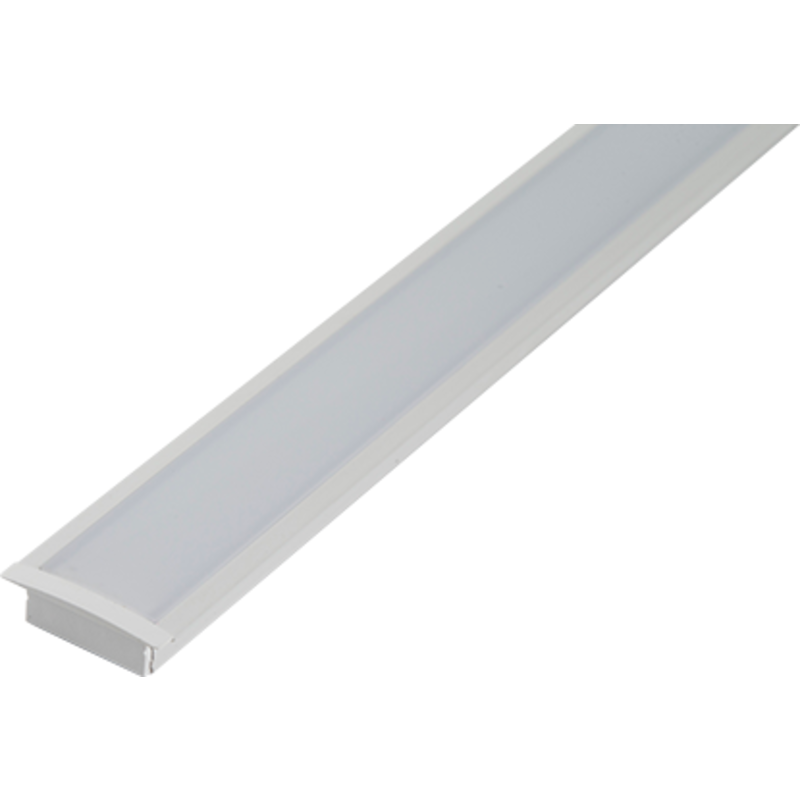 Ansell Lighting LED skinne, indbyg, 9,7x30,6 mm, 2 meter, hvid