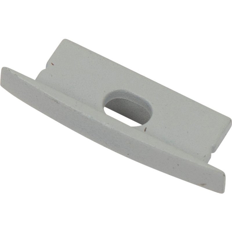 Ansell Lighting ändstycke, med hål, 9,7x30,6 mm, aluminium