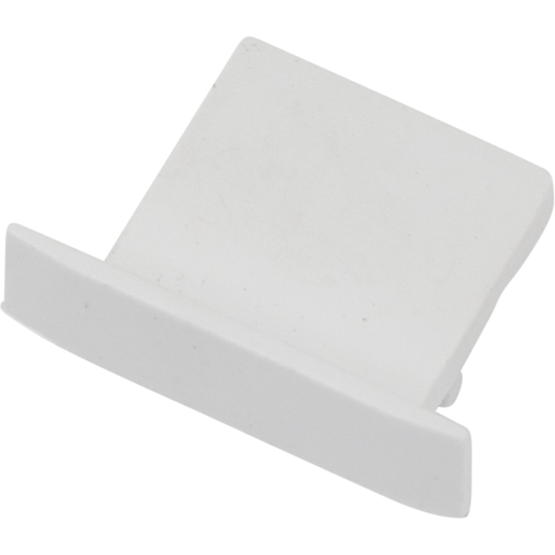 Ansell Lighting endestykke, uden hul, 15x20 mm, hvid
