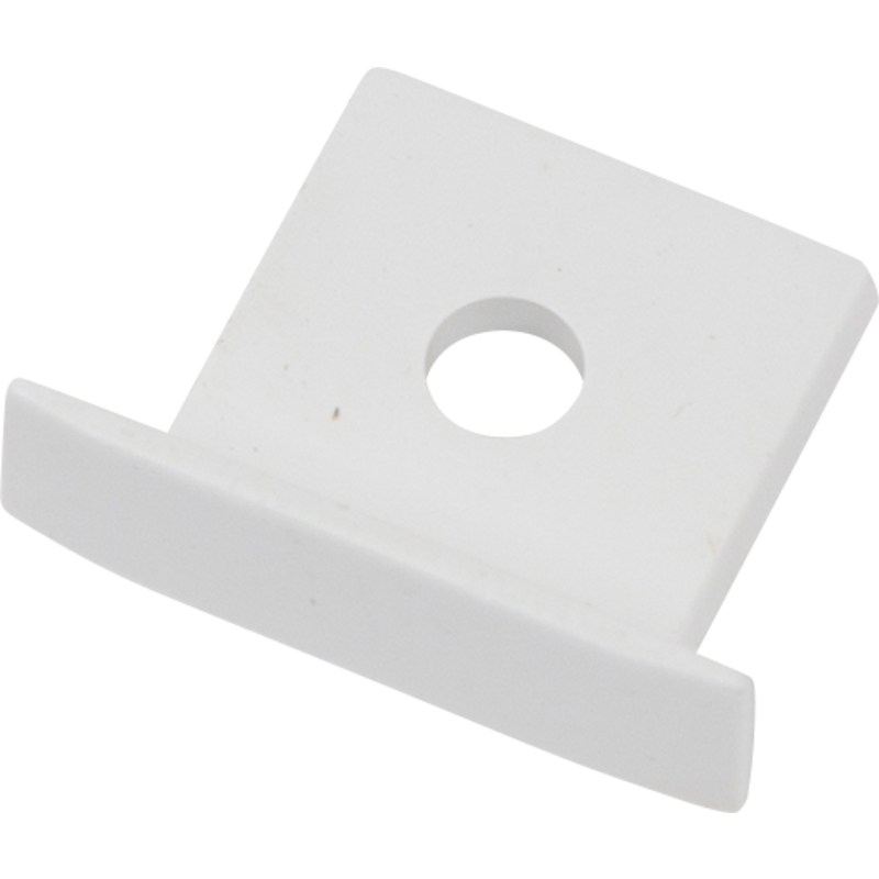 Ansell Lighting endestykke, med hul, 15x20 mm, sort