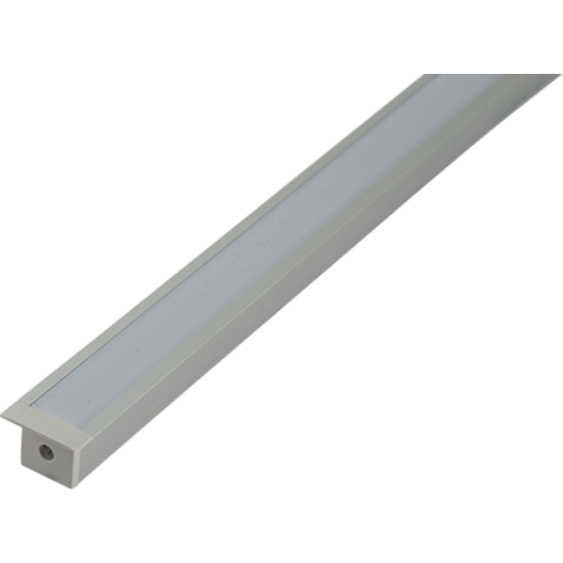 Ansell Lighting LED skinne, indbyg, 15x20 mm, 2 meter, aluminium