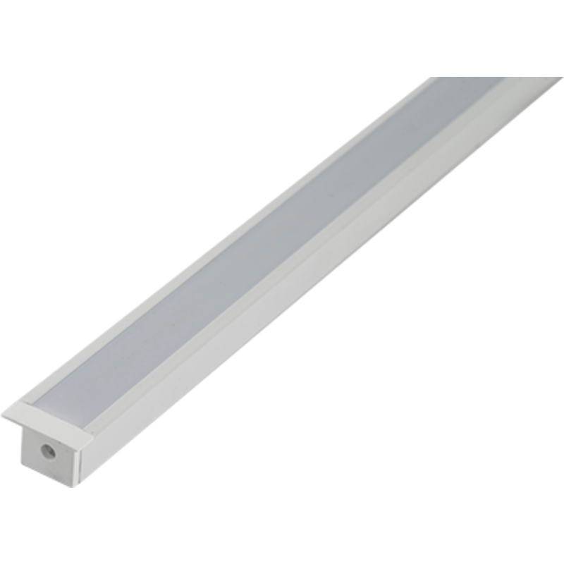 Ansell Lighting LED skinne, indbyg, 15x20 mm, 2 meter, hvid