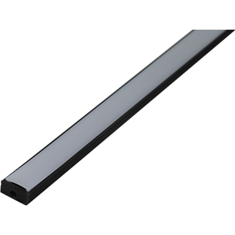 Ansell Lighting LED skena, påbyggnad, 8x17,1 mm, 2 meter, svart
